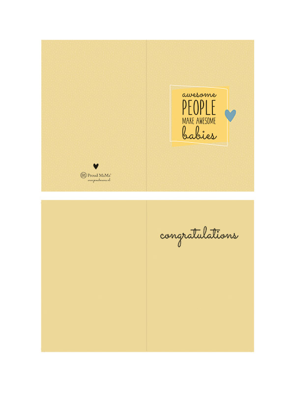 Wenskaarten – Awesome people make awesome babies | Proud MaMa